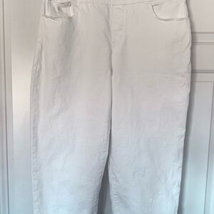 Gloria Vanderbilt Women's White Cropped Pants
